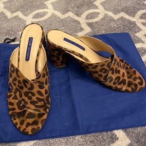Stuart Weitzman leopard sandals